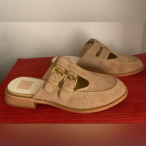 NWT-.DOLCE VITA WOMENS TAN MULES - Picture 16 of 16